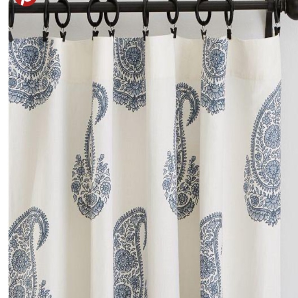 Pottery Barn Rayna Paisley Drape